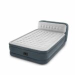 INTEX Матрас VELUR 152x236x86cm co СПИНКОЙ и встроенным насосом, DELUXE