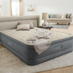 INTEX Надувная кровать “Velur PremAire II” 152x203x46 см встр.нас. 220В, до 272 кг — изображение 2