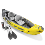 INTEX Надувной каяк "Explorer K2" с веслами и насосом, 312x91x51 см, до 180 кг — изображение 9