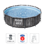 Bestway Piscină STEEL PRO MAX 366х100 cm, 9150 L, cadru metalic, cu pompă de filtrare