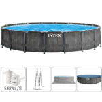 INTEX Бассейн GREYWOOD PRISM FRAME PREMIUM 549х122см, 24311Л, металлический каркас
