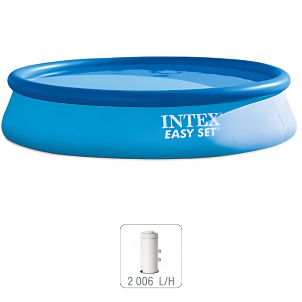 28142 INTEX Piscina EASY SET 396×84cm, 7290L cu pompa-filtru - imagine 1