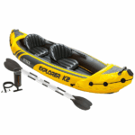 INTEX Надувной каяк "Explorer K2" с веслами и насосом, 312x91x51 см, до 180 кг