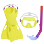 Bestway Set de înot (labe, mască, snorkel), 2 culori - imagine 3