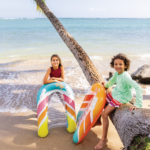 INTEX Надувной матрас-плот для плавания "Лови волну" 79х58 см с ручками, до 40 кг, 2 цвета — изображение 8