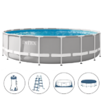 INTEX Бассейн 549х122см, 24311Л, металлический каркас, с фильтрующим насосом