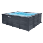 INTEX Бассейн GRAPHITE GRAY PANEL 400x300x124 см, 10091Л, металлический каркас — изображение 5