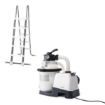 INTEX Бассейн GRAPHITE GRAY PANEL 400x300x124 см, 10091Л, металлический каркас — изображение 6