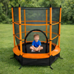 Батут Ø 140 см с металлическим каркасом и защитной сеткой — изображение 3