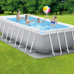 INTEX Бассейн PRISM FRAME RECTANGULAR 488x244x107cm, 10874Л, металлический каркас — изображение 2