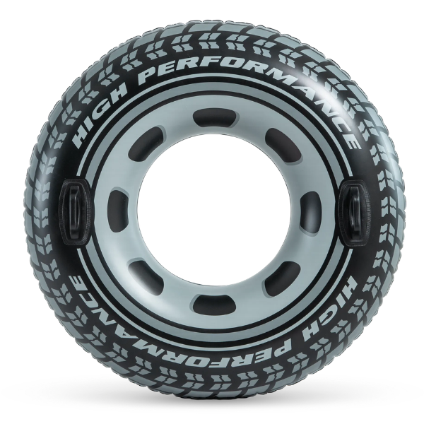 56274 INTEX Надувной круг “Шина” Д 114 см с ручками, до 100кг, 9+ — изображение 1