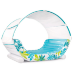 INTEX Надувной матрас-плот "Тропический лаундж" с навесом 224х150х165см, до 200кг — изображение 5