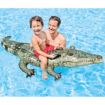 INTEX Plută-saltea gonflabilă “Aligator” cu mânere, 170×86 cm, până la 40 kg, 3+ - imagine 2