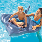 INTEX Plută-saltea gonflabilă “Scat” cu mânere, 188х145 cm, până la 40 kg, 3+ - imagine 2