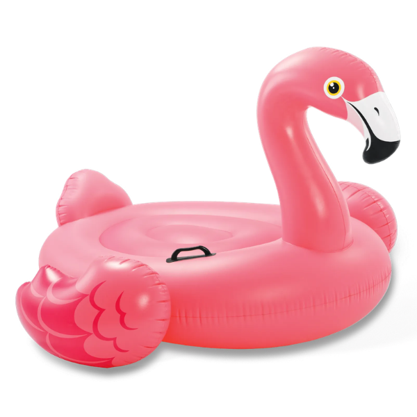 57577 INTEX Plută-saltea gonflabilă “Flamingo” cu mânere, 142x137x97 cm, până la 80 kg, 14+ - imagine 1