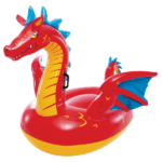 INTEX Надувной матрас-плот "Мистический дракон" с ручками, 198×173 см, до 40 кг, 3+ — изображение 3