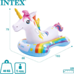 INTEX Plută-saltea gonflabilă “Unicorn” cu mânere, 163х86 cm, până la 40 kg, 3+ - imagine 4