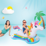 INTEX Plută-saltea gonflabilă “Unicorn” cu mânere, 163х86 cm, până la 40 kg, 3+ - imagine 3