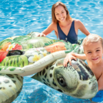 INTEX Plută-saltea gonflabilă “Broască țestoasă” cu mânere, 191х170 cm, până la 80 kg, 3+ - imagine 5