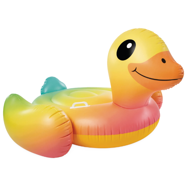 57577 INTEX Plută-saltea gonflabilă “Rățușca” cu mânere, 147x147x81 cm, până la 40 kg, 3+ - imagine 1