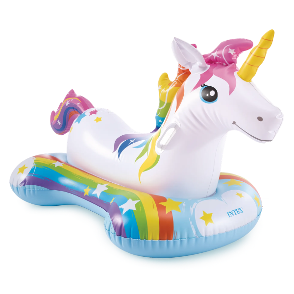 57577 INTEX Plută-saltea gonflabilă “Unicorn” cu mânere, 163х86 cm, până la 40 kg, 3+ - imagine 1