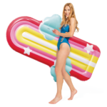 INTEX Надувной матрас-плот "Облака на радуге", 175x117x20 см, до 100 кг — изображение 4