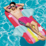 INTEX Надувной матрас-плот "Облака на радуге", 175x117x20 см, до 100 кг — изображение 5