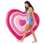 INTEX Надувной матрас-плот для плавания "Сердце" 155x135x25 см, до 100 кг — изображение 3