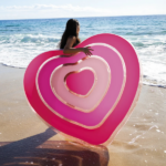 INTEX Надувной матрас-плот для плавания "Сердце" 155x135x25 см, до 100 кг — изображение 5