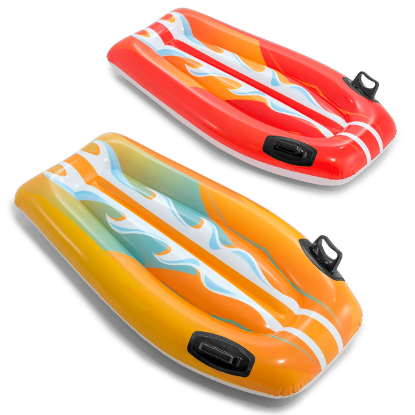 59661 INTEX Saltea de înot gonflabilă cu mânere 112х62 cm, până la 40 kg, 6+, 2 culori - imagine 1