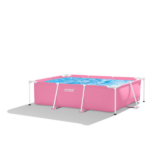 INTEX Piscină RECTANGULAR FRAME 220х150х60сm, 1622L, cadru metalic, roz - imagine 6