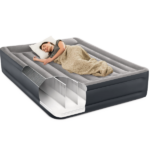 INTEX Pat gonflabil “Velur Deluxe” 152x203x42 cm cu tetieră și pompă încorporată 220V, până la 272 kg - imagine 5