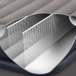 INTEX Pat gonflabil “Velur Deluxe” 152x203x42 cm cu tetieră și pompă încorporată 220V, până la 272 kg - imagine 6