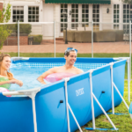 INTEX Бассейн RECTANGULAR FRAME 450х220х84см, 7127Л, металлический каркас — изображение 4