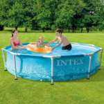 INTEX Piscină BEACHSIDE METAL FRAME 305x76cm, 4485L, cadru metalic - imagine 2