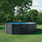 INTEX Бассейн GRAPHITE GRAY PANEL 478Х124cm, 16805Л, металлический каркас, с фильтрующим насосом, с фильтрующим насосом — изображение 2