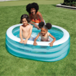 INTEX Детский надувной бассейн "Морские друзья" 163x107x46 см, 230 Л, 3+ — изображение 2