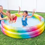 INTEX Piscină gonflabilă pentru copii “Curcubeu ombre” 168×38 cm, 581 L, 2+ - imagine 2