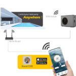 Инверторный тепловой насос AZURO для нагрева воды в бассейнах до 55 m³, 12 кВт, Wi-Fi — изображение 4