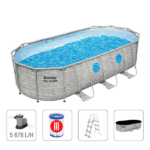 Bestway Piscină STEEL PRO MAX Oval 549х274х122 cm, 13430L, cadru metalic