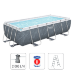 Bestway Piscină STEEL PRO MAX Rectangular 404x201x100 cm, 6478L, cadru metalic