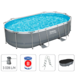 Bestway Бассейн STEEL PRO MAX Oval 488x305x107 см, 10949Л, металлический каркас