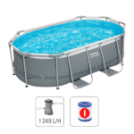 Bestway Piscină STEEL PRO MAX Oval 305x200x84 cm, 3668L, cadru metalic