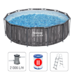 Bestway Бассейн STEEL PRO MAX Round 366х100 см, 9150 Л, металлический каркас