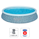 Bestway Piscină gonflabilă Fast Set cu pompă de filtrare, 396х84 cm, 7340 L