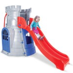 Домик с горкой "Замок", синий — изображение 3