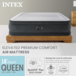 INTEX Pat gonflabil “Velur Comfort-Plush” 137x191x33 cm cu pompă încorporată 220V, până la 272 kg - imagine 5