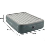 INTEX Pat gonflabil “Velur Deluxe” 152x203x46 cm cu pompă încorporată 220V, până la 272 kg - imagine 6