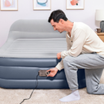 Bestway Надувной матрас со встроенным электронасосом 220 V и изголовьем, 152x226x84 см — изображение 15