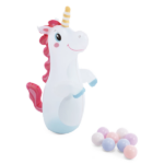 INTEX Centru de joacă gonflabil „Castelul unicornului”, 196x178x127 cm, 234 l, până la 54 kg, 2+ - imagine 2